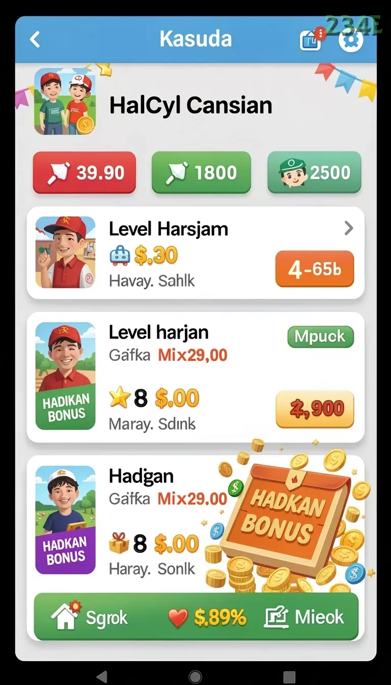 Cuplikan layar HARTA138 — aktivitas