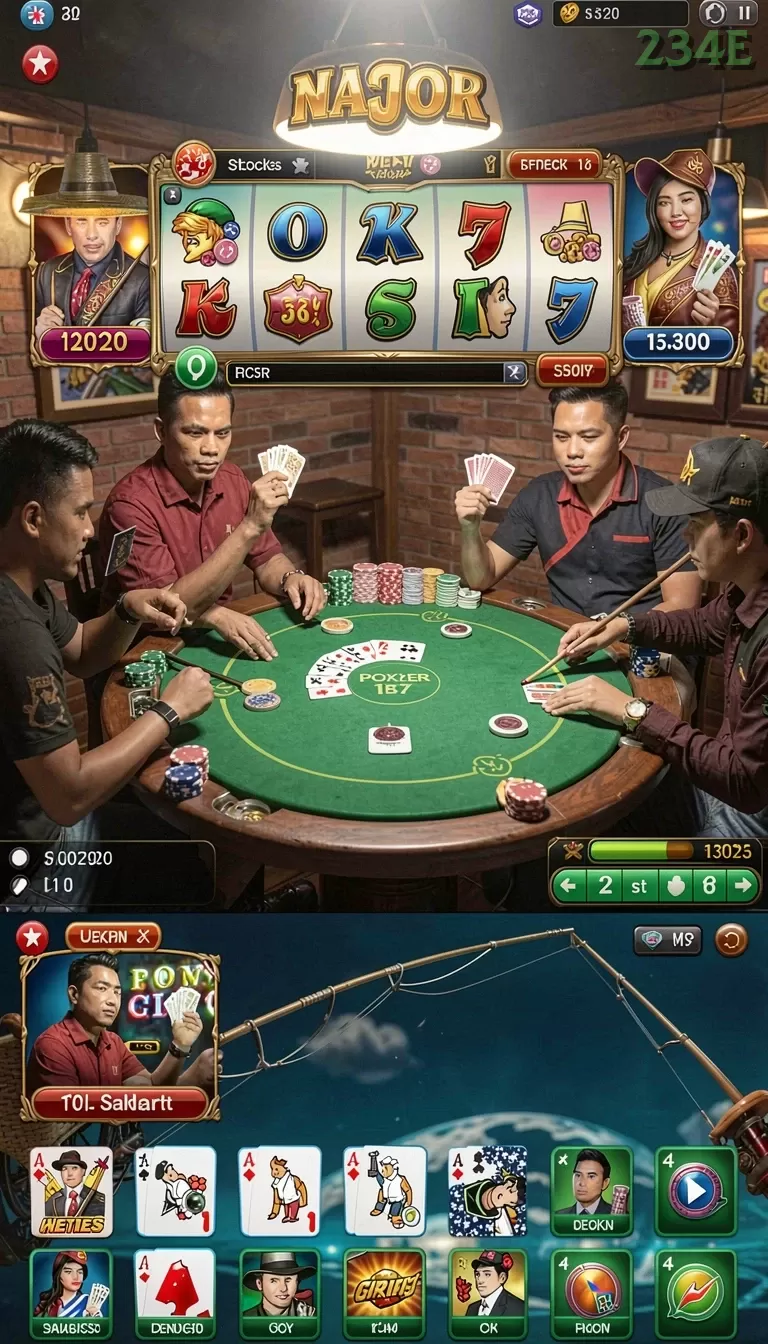 Cuplikan layar WIN88BLUE — menu navigasi
